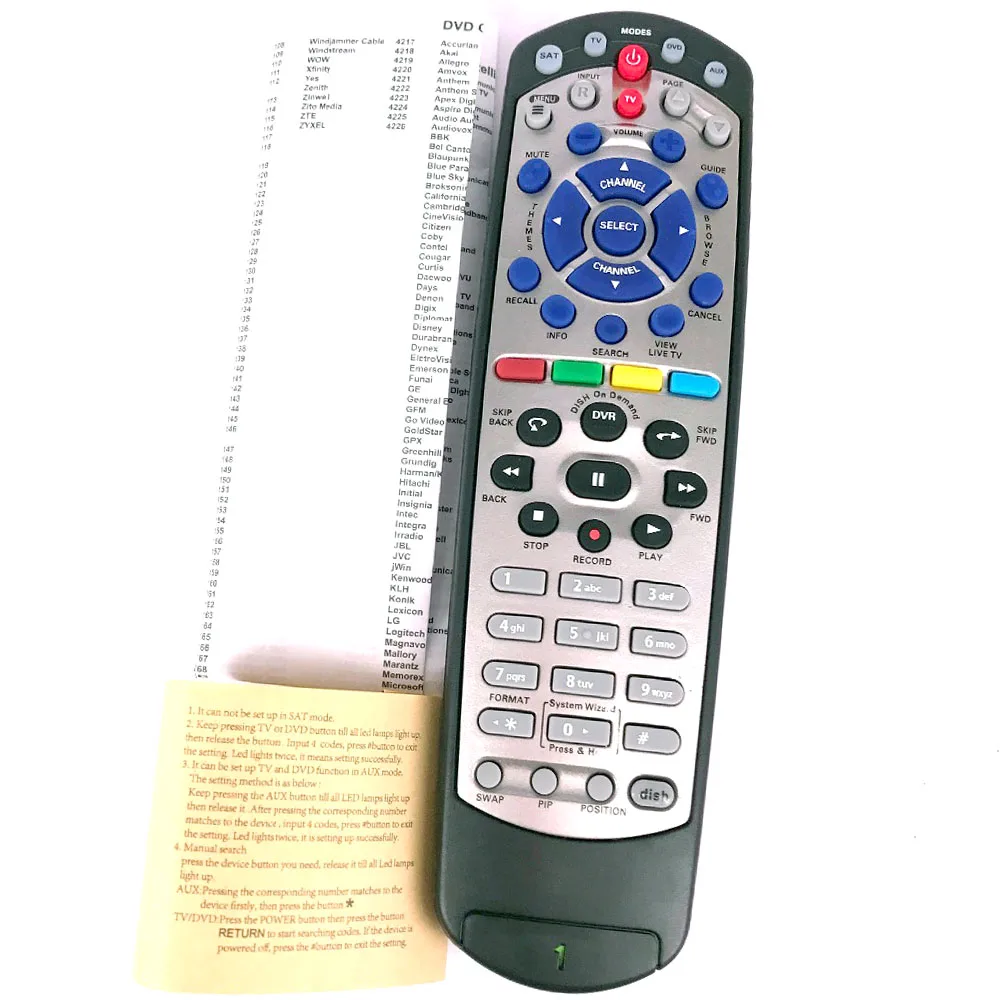Новый замененный на блюдо 20 1 для спутникового ресивера DISH Network IR|remote control for samsung|dvd