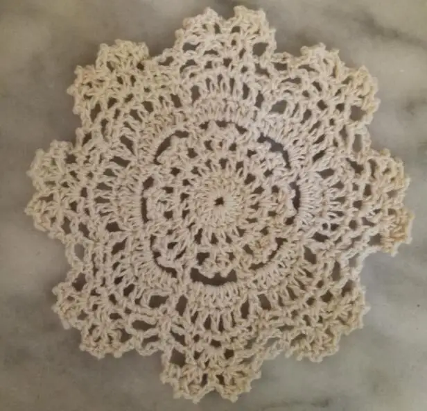 Vintage cotton placemat cup coaster mug kitchen Christmas dining table place mat cloth lace Crochet tea coffee doily drink pad | Дом и сад