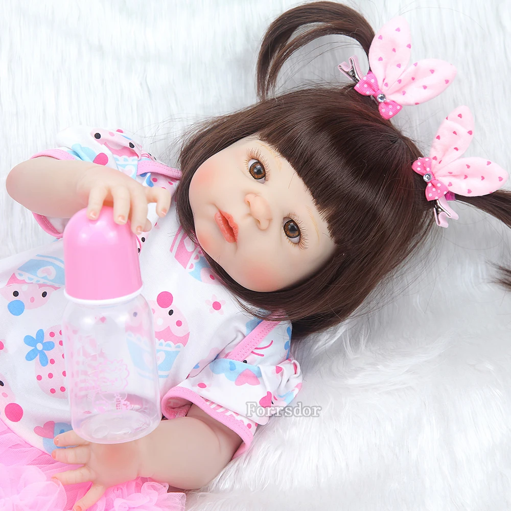 55cm Full Body Silicone Reborn Doll Lifelike Toys BABY-Reborn Princess Child Birthday Christmas Girls Brinquedos |