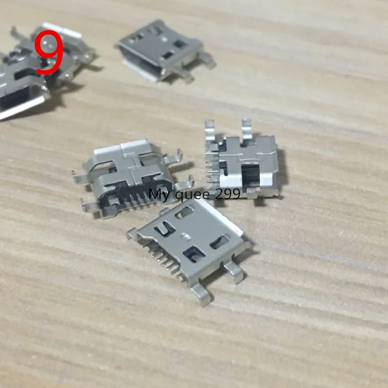 9 10PCS 24 models Micro usb connector Very common charging port for Lenovo Huawei ZTE Huawei and other brand mobile,tablet GPS - Color: 9 10PCS