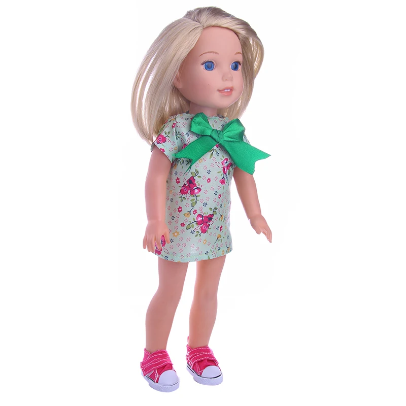 Красное платье на бретельках с принтом + синий бант короткими рукавами (летний