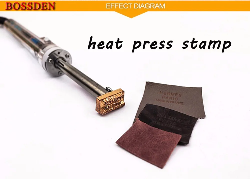 BOSSDEN медный логотип бренда тепловой бронзирующий инструмент Электрический