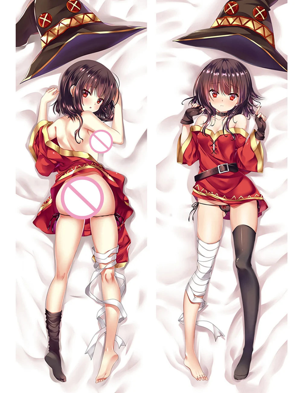 Аниме Kono Subarashii Sekai ni Shukufuku wo! Наволочка для подушки Megumin Dakimakura с изображением