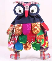 5pcslot new wholesale fashion backpack handmade owl bag handmade craft owl backpack children bag school bag gift