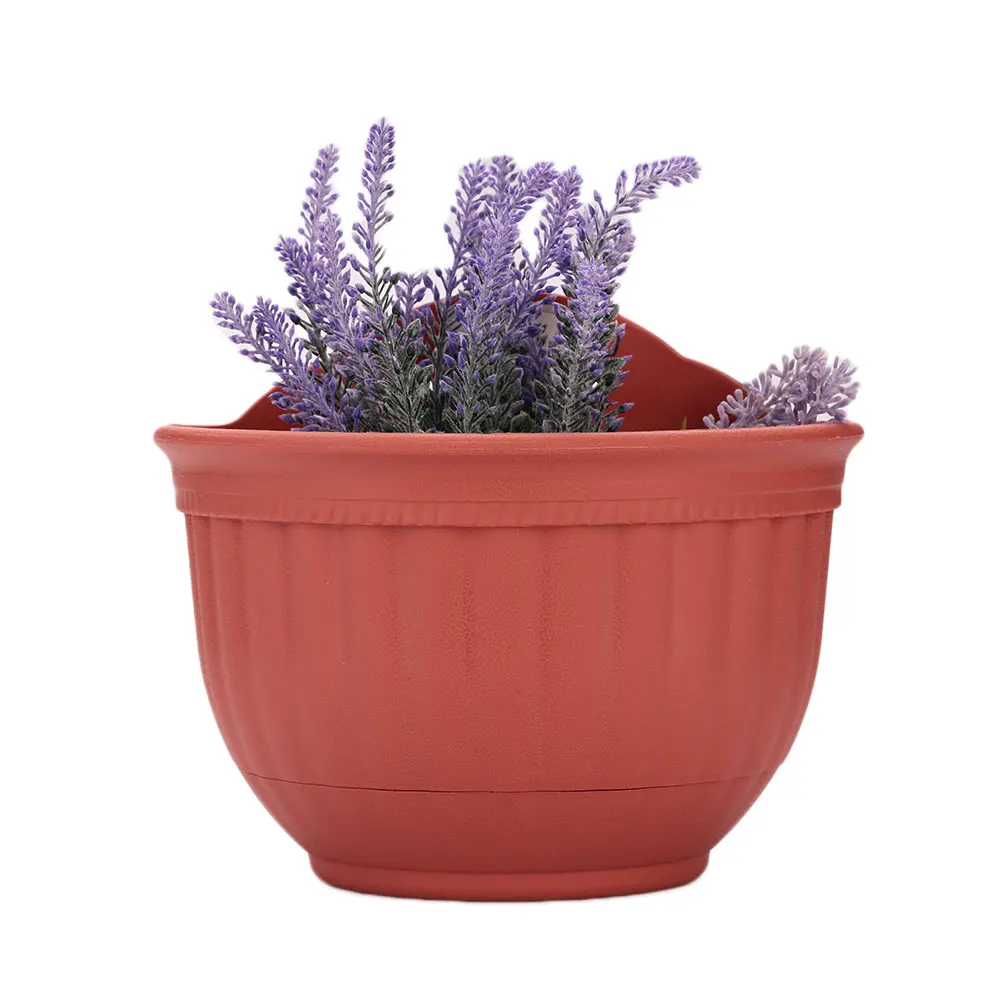 2017 полукруглый пластиковый настенный цветочный горшок Декоративные Зеленые