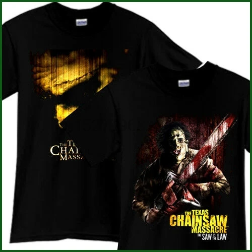 Черная футболка Leatherface The Texas Chainsaw Massacre ужас фильм триллер|Мужские футболки| |