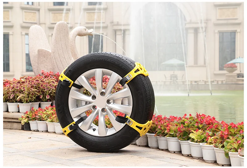 CARSUN 1 шт. Простая установка зимняя Автомобильная цепь для снега