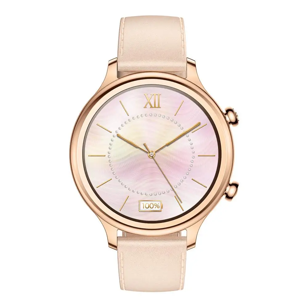 Rose Gold Смарт-часы Ticwatch C2 Google Pay одежда OS от Google wifi gps фитнес-трекер часы IP68 Водонепроницаемый 1," AMOLED долгий режим ожидания - Цвет: Rose Gold