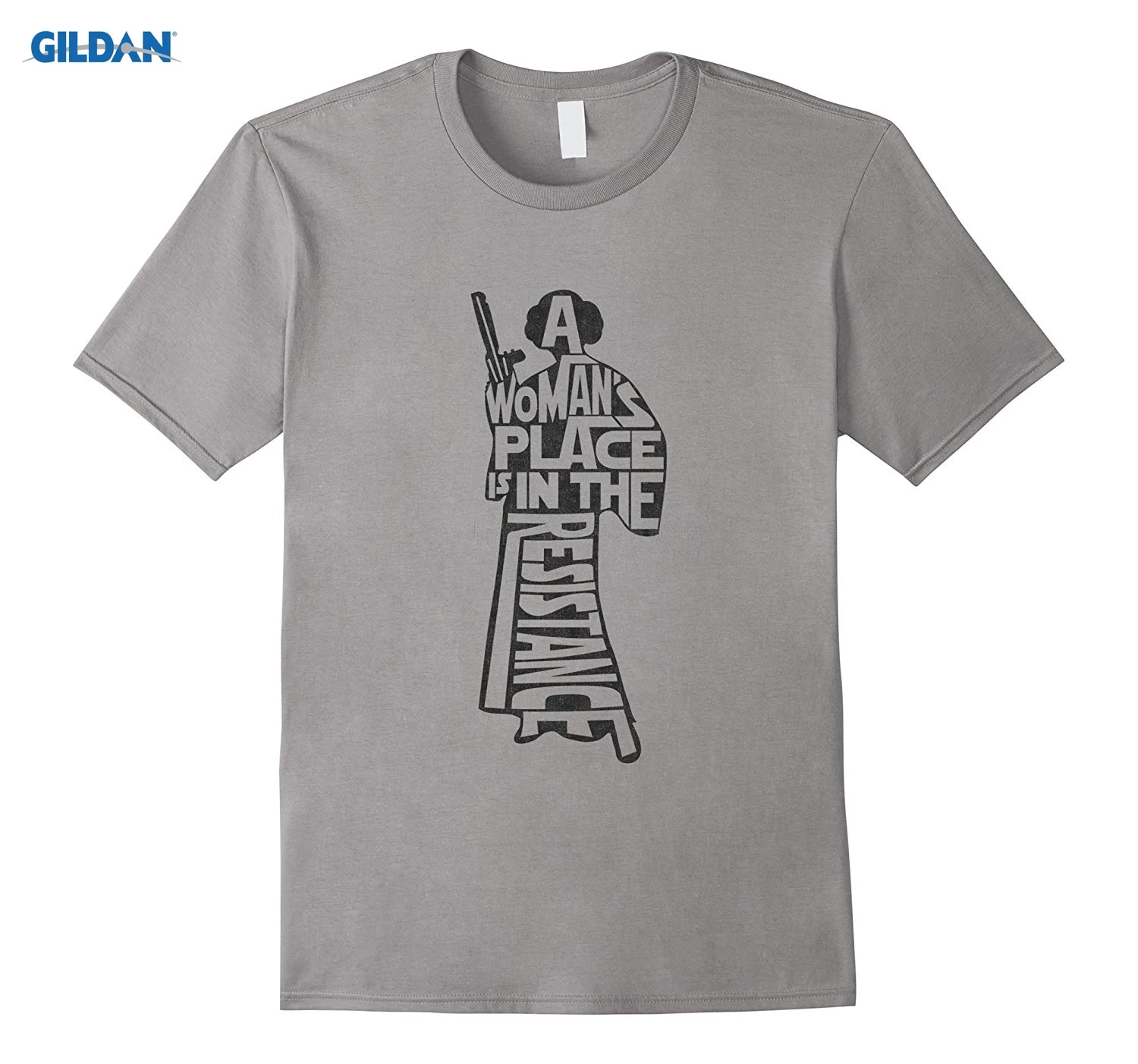 GILDAN A Woman's House Is In The Resistance T Shirt темно серая летняя модная мужская футболка с