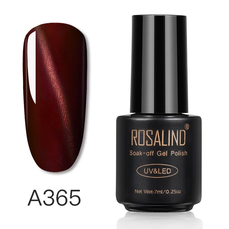 A365 ROSALIND Гель-лак для ногтей 7 мл серия "кошачий глаз" Гель-лак для ногтей маникюр полуперманентный впитывающий УФ-лампы Гель-лак - Цвет: A365
