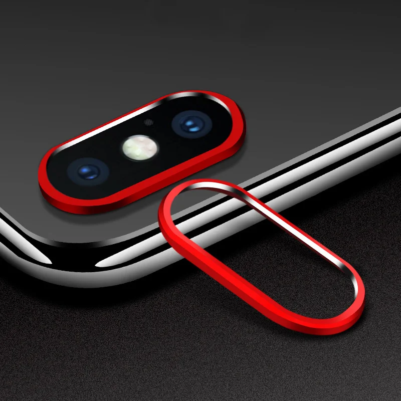 JGKK 2 шт. цветное металлическое кольцо для защиты объектива камеры Apple iPhone X 7 Plus 8/8Plus