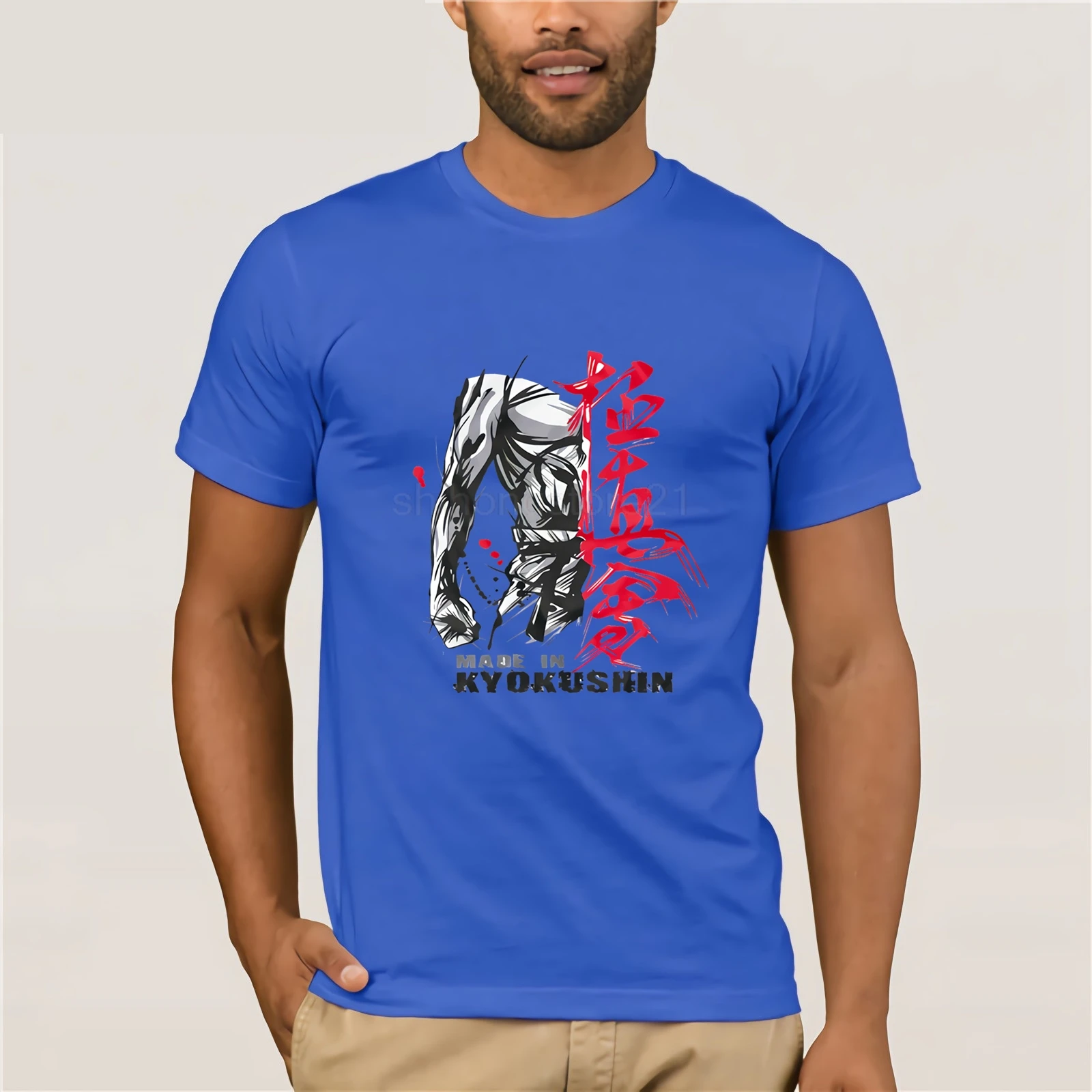 Новая футболка Fight made in Kyokushin japan cool designe с полным принтом HQ|Мужские футболки| |