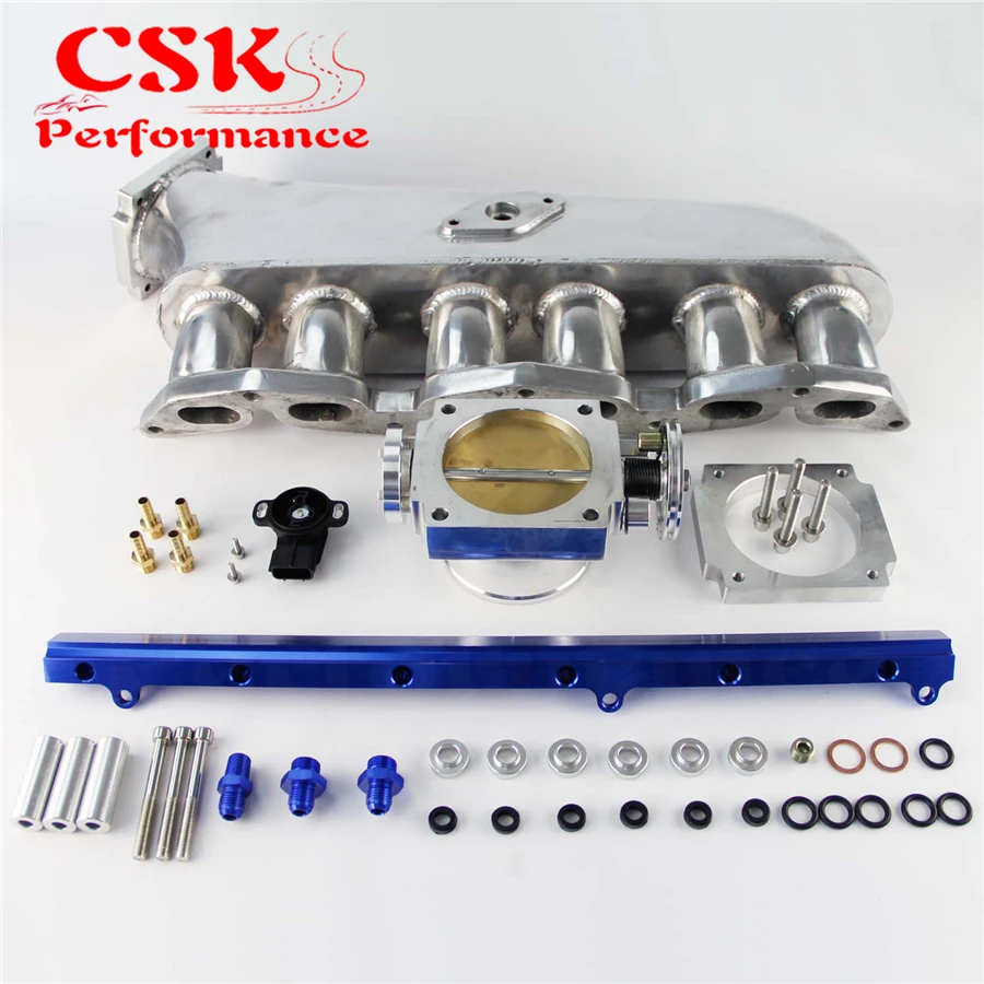 Впускной коллектор + Топливная рейка Корпус дроссельной заслонки 90 мм W/ TPS для Toyota