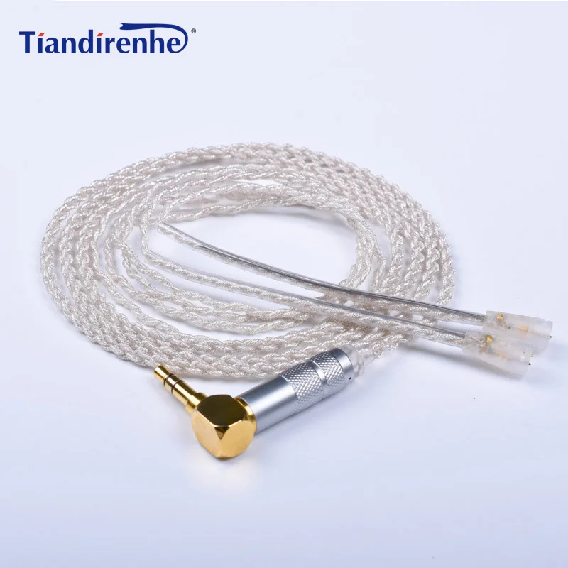 DIY кабель для наушников Sennheiser IE8 IE80 IE8i обновленная кристальная медь посеребренная