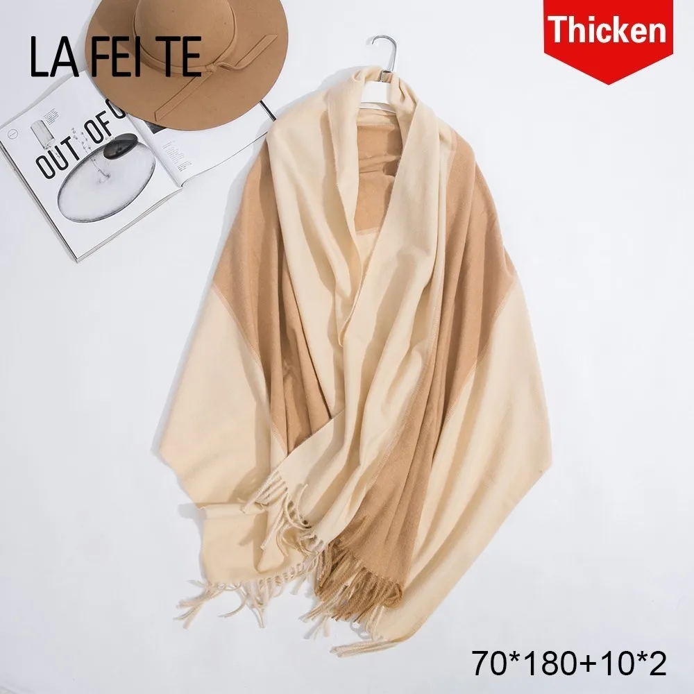 

Winter Long Pashmina Cashmere Shawl Scarf Women Kerchief Foulard Femme Stole Neck Neckerchief Silk Wool Women Scarf Luxury Brand