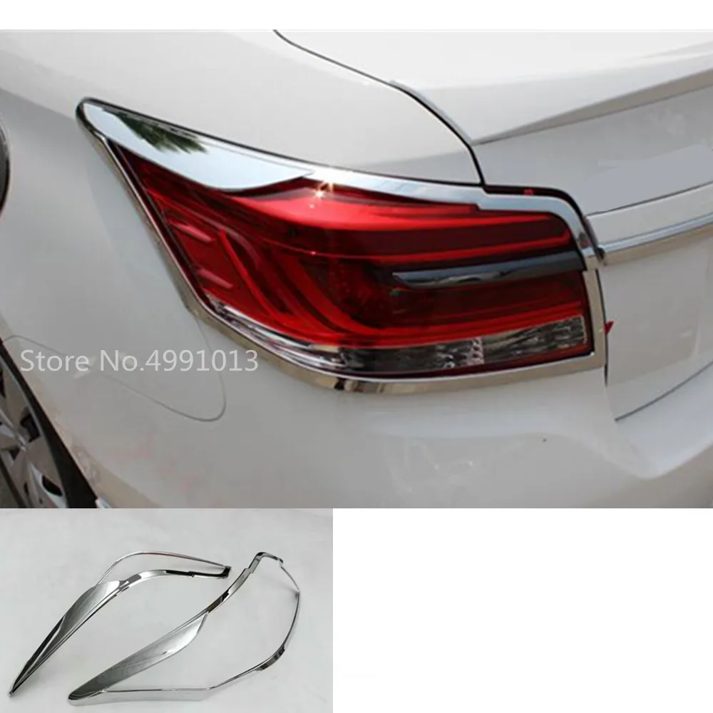

Car Styling ABS Chrome Cover Trim Back Tail Rear Light Lamp Frame Parts 2pcs For Toyota Vios/Yaris Sedan 2017 2018 2019