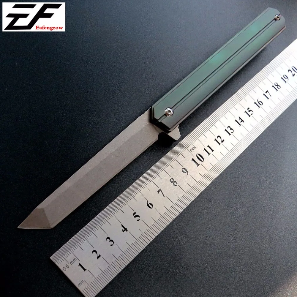 Eafengrow EF219 58 60HRC D2 лезвие TC4 ручка складной нож инструмент для выживания кемпинга