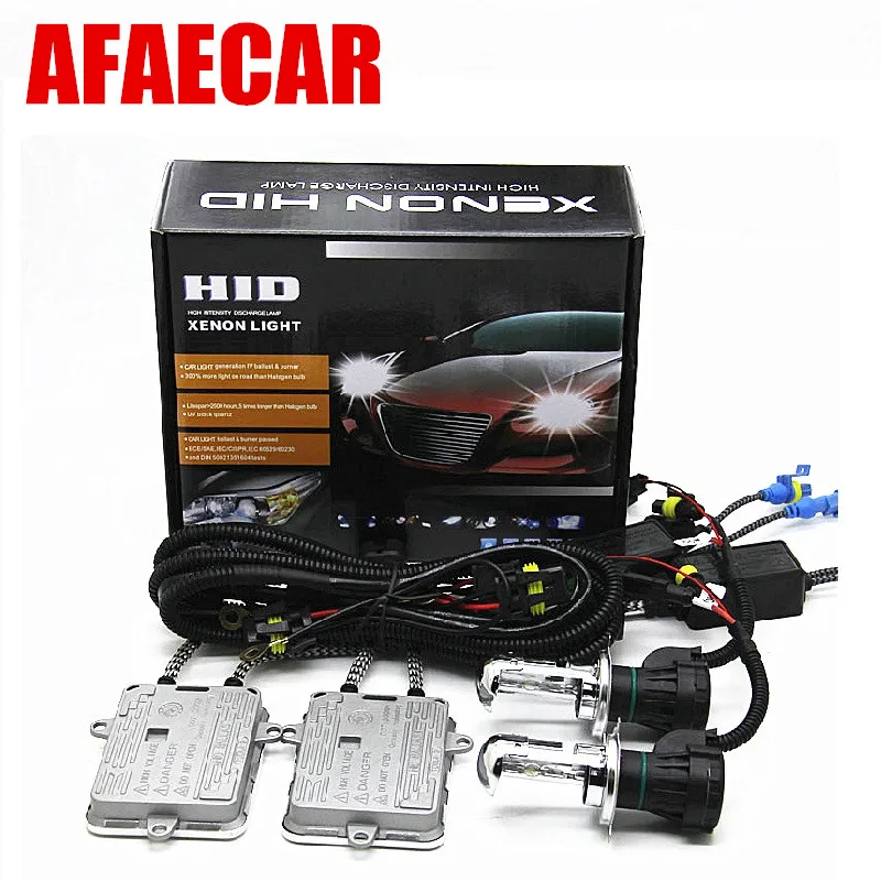 1 kit H4 bixenon high low hid H4-3 H13 9004 9007 car 55w xenon light 6000k 8000k 10000k