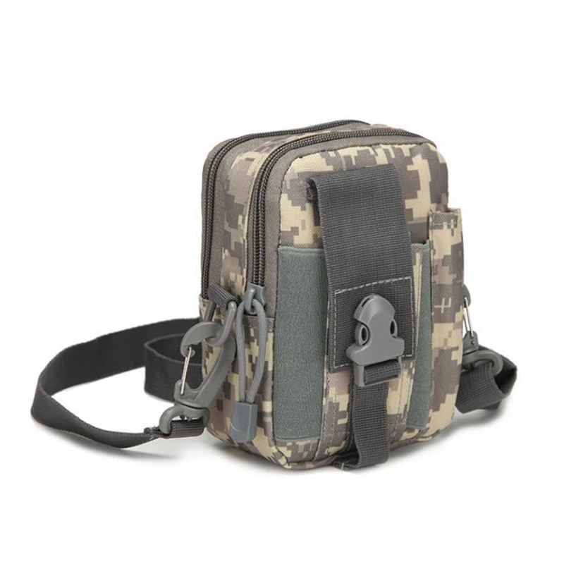 Amry gear Molle тактическая сумка на плечо для отдыха на природе, походов, охоты, водонепроницаемая Сумка EDC, поясная сумка для телефона - Цвет: acu