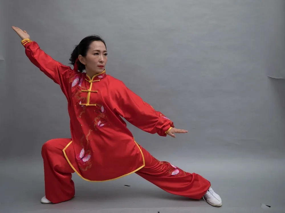 Wushu taichi одежда тайцзи changquan Униформа боевые искусства соревнования вышитые