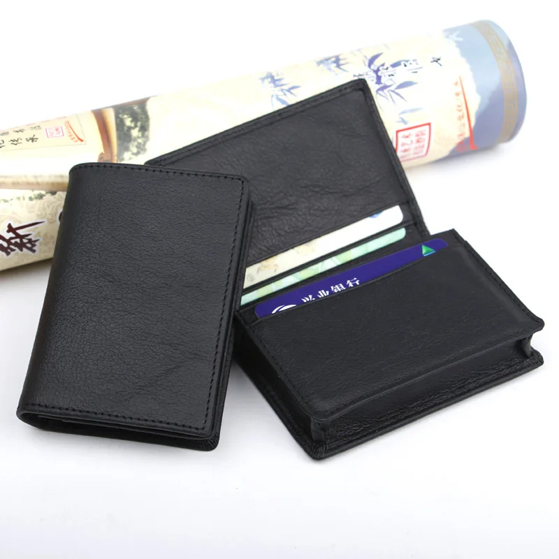 Temena 2018 Genuine Leather Credit Card Holder Men Women ID Case Bank Wallet Business Casual BCH260 | Багаж и сумки