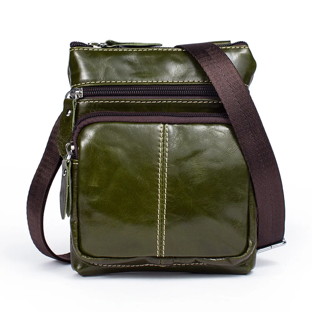 New Luxury Men's Handbags Genuine Leather Male Shoulder Bag Fashion Crossbody Boy Brand Real Vintage Messenger Bags |