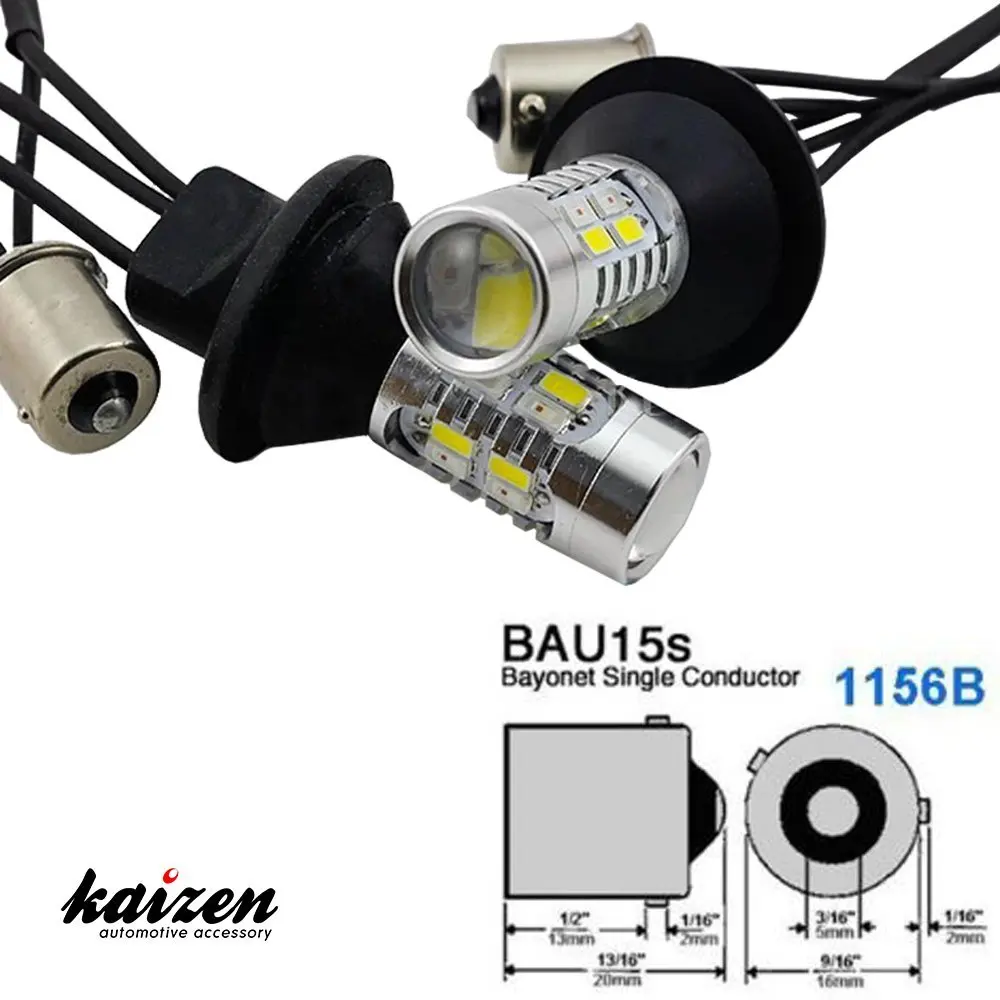 2 шт. высокое Мощность Bau15s 1156B Dual-Цвет Bi-Цвет горки светодиодный светильник с DRL