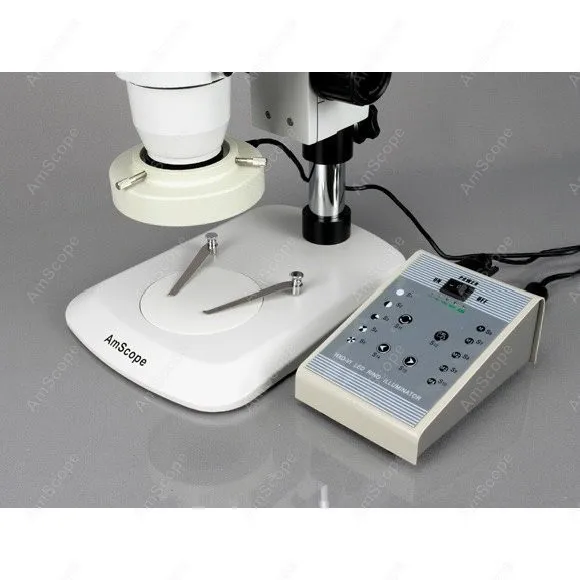 Stereo Zoom Microscope--AmScope Supplies 6.7X-112X Microscope w/ 80-LED Light + 5MP Digital Camera | Инструменты