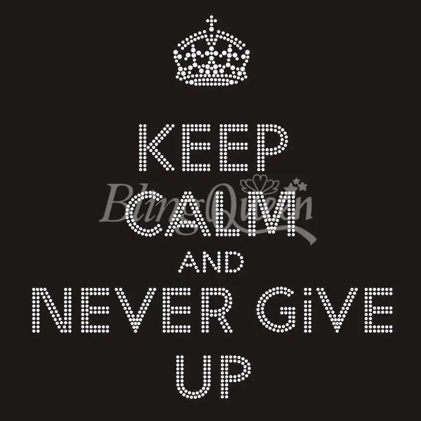 BlingQueen 25 шт./лот корейские стразы железные переводы Горячая фиксация Bling Keep Calm and