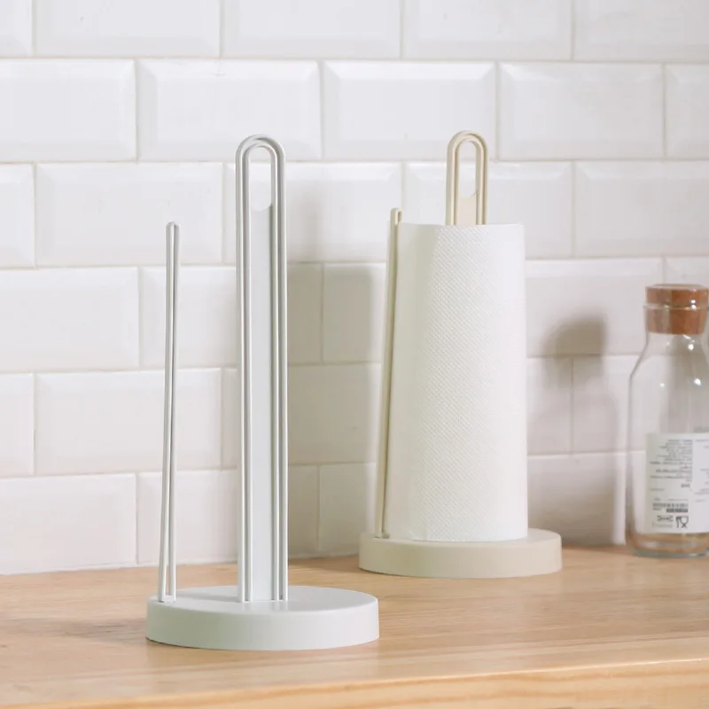 Plastic Kitchen Paper Wipes Towel Roll Tissue Holder Guard Rack Pole Stand Dispenser Storage Organizer For Countertop | Дом и сад