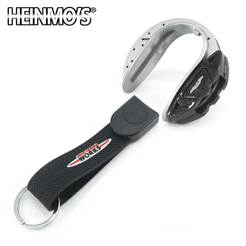 Cover and Rope Black Для MINI Cooper Countryman F60 JCW Clubman F54 F55 F56 F57 автомобильный чехол для дистанционного ключа, оболочка, аксессуары для укладки MINI F60 - Название цвета: Cover and Rope Black