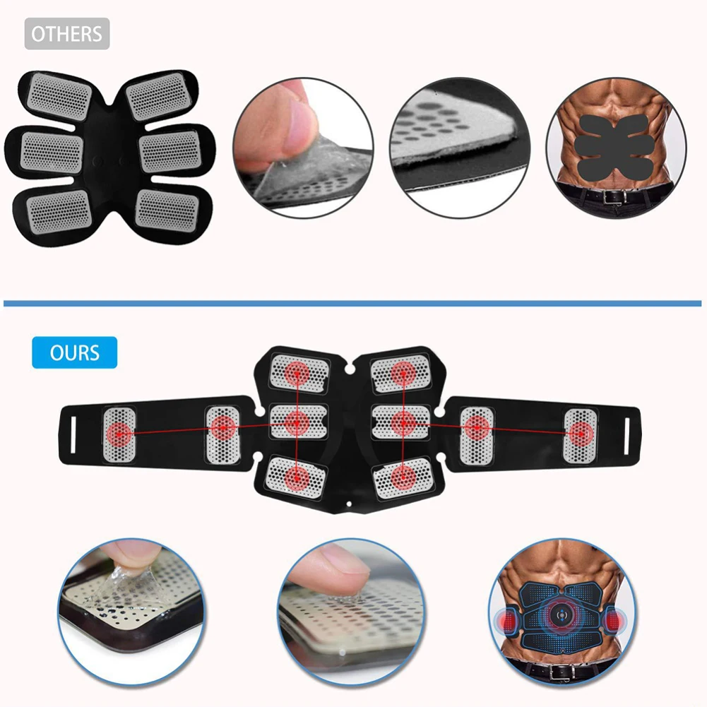 ABS стимулятор мышц живота Тренировочный Набор для домашнего тренажерного зала