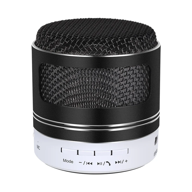 PHSOULTONE Bluetooth динамик мини Колонка s Громкая связь портативный беспроводной динамик Саундбар с микрофоном Музыка для TF MP3 плеер - Цвет: Black
