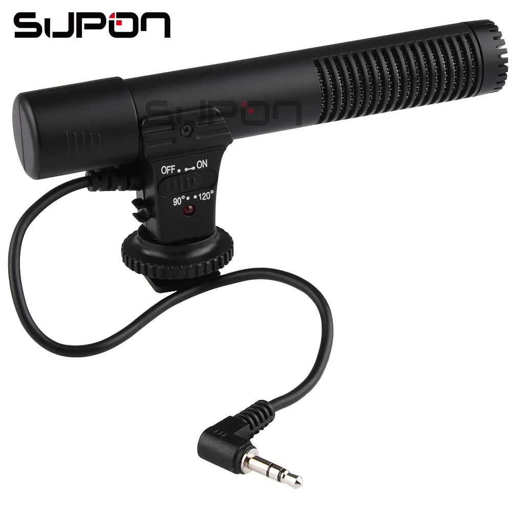 SUPON Новый MIC 01 DV запись стерео микрофон Микрофон для всех 3 5 мм Горячий башмак DSLR