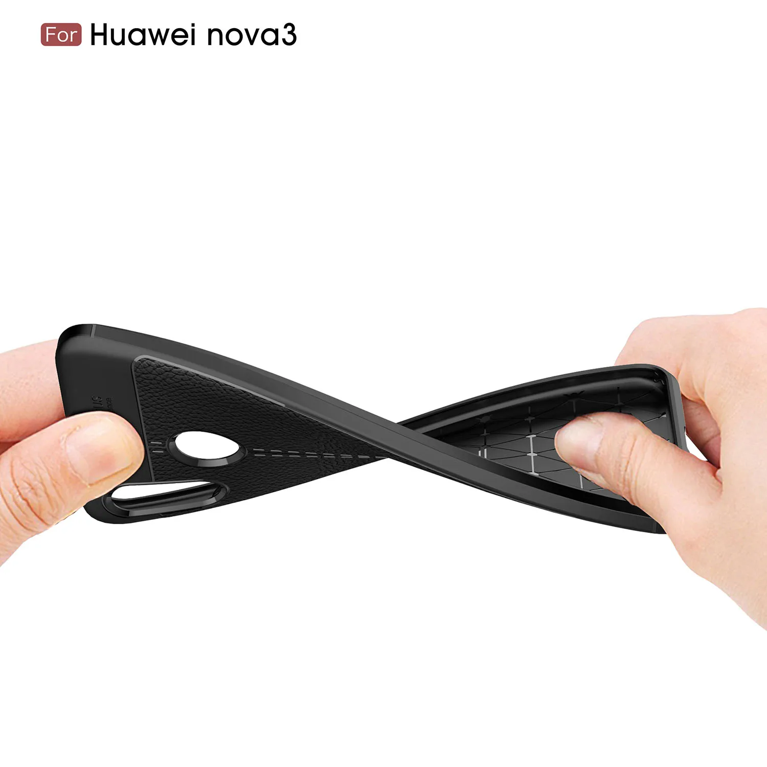 Чехол для телефона Huawei Nova 3 чехол 6 дюйма мягкий силиконовый кожаный с узором Личи