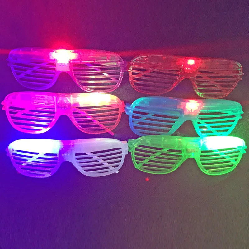 2018 срочная светодиодная танцевальная модная форма затвора мигающие очки