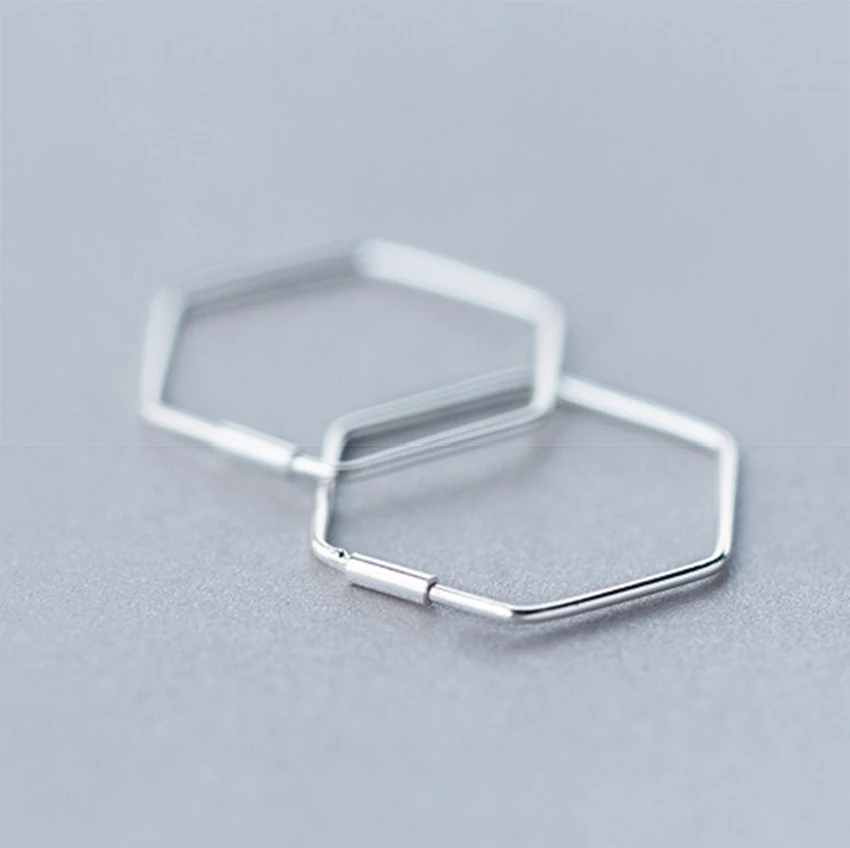 Kinitial вырезанные шестиугольный сотовый столб серьги открытая линия улья