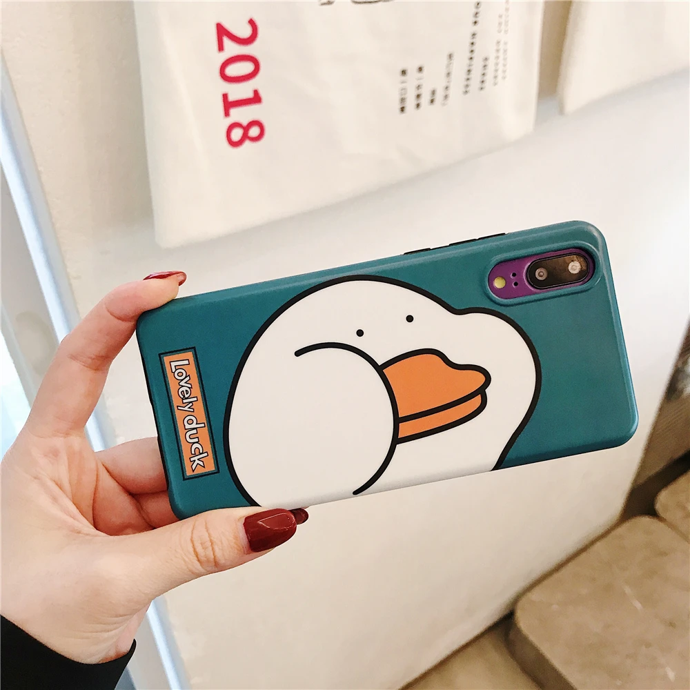 Модный супер милый утенок чехол для телефона Huawei Honor 9 10 mate P20 Pro Nova 3 3i TPU мультяшный