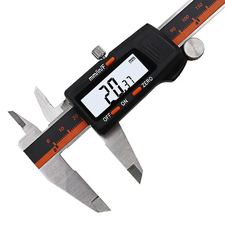 

2018 Digital Vernier Caliper 6 Inch 150mm Stainless Steel Electronic Caliper Micrometer Depth Measuring Tools LED display 0.01mm