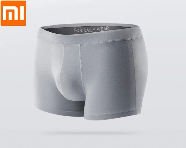 Мужские вязаные однотонные хлопковые трусы мягкие эластичные нижнее белье для