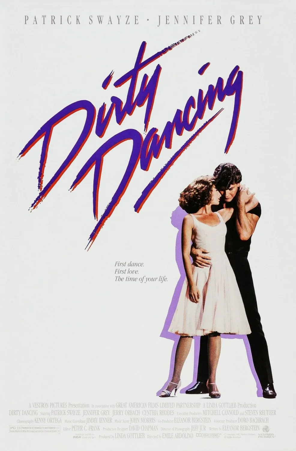 Шелковый плакат с изображением Грязных танцев (1987) 24x36 дюймов | Дом и сад