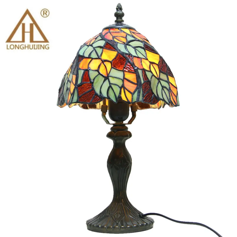 Настольная лампа Тиффани E27 в стиле барокко прикроватная для спальни креативная - Фото №1