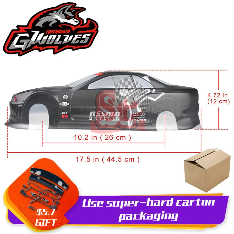 24 37 видов 1/10 RC автомобиль 195/190 мм ПВХ Окрашенный корпус с хвостом для 1:10 RC хобби гоночный Дрифт автомобиль hsp yokomo hpi ZD TAMIYA - Цвет: 24