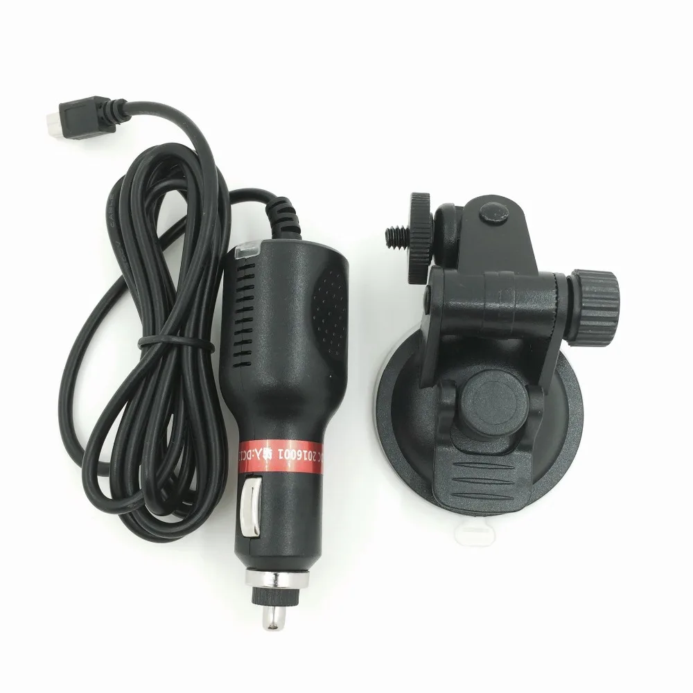 Автомобильное зарядное устройство SJCAM + кронштейн на присоске для спортивной