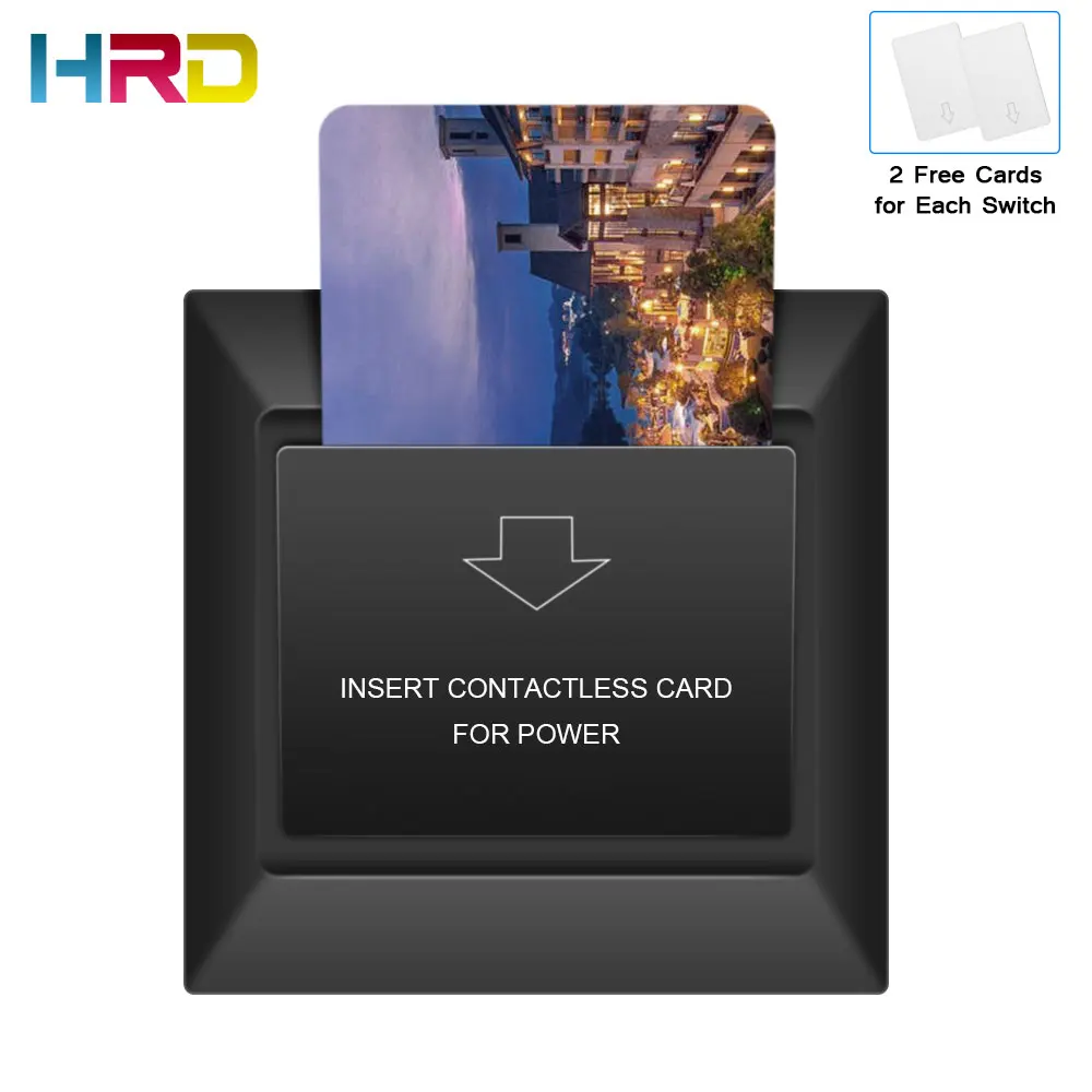 Новый черный переключатель карты отеля 13 56 MHz mifare s50 f08 14443a 180 ~ 250V 30A вставная карта