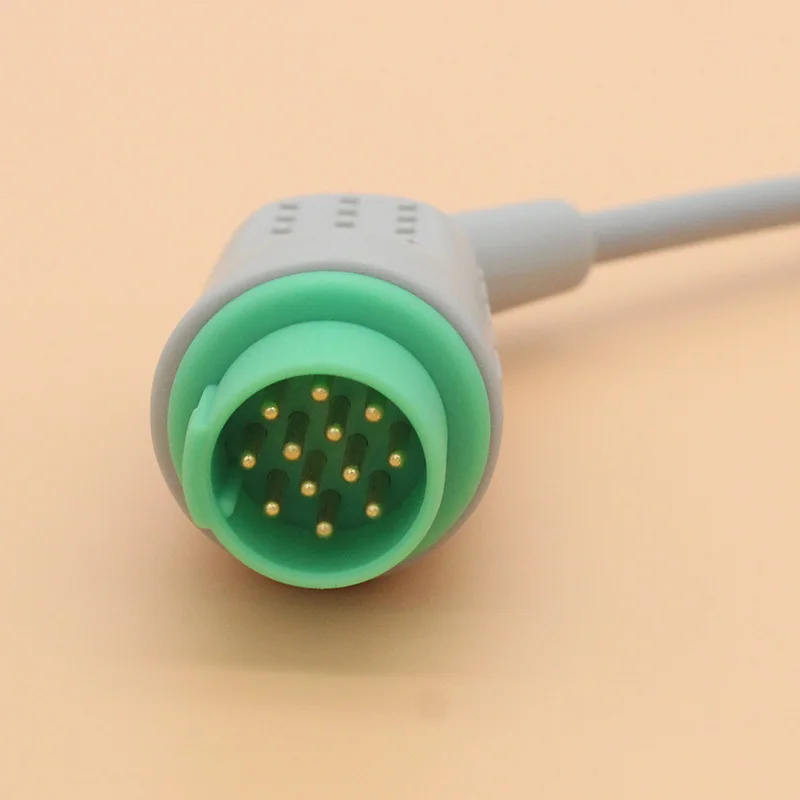 12P ЭКГ 3 провода кабель и электрод leadwire для Шиллера 2354 Bruker SM784/785 AHA/кнопка IEC/Clip/Vet