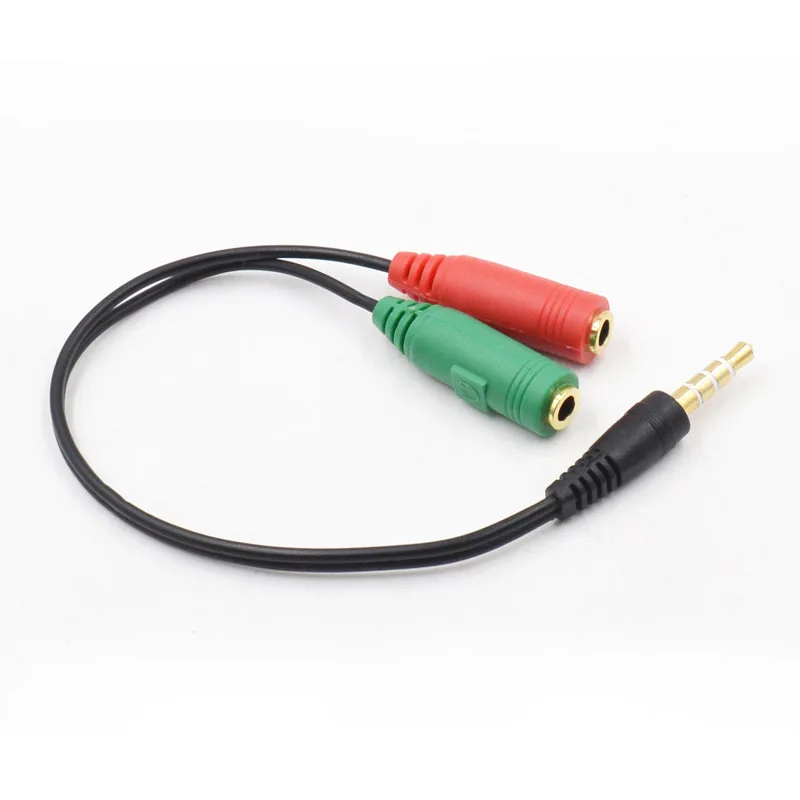 3 5 мм адаптер для гарнитуры Splitter Y Audio 2 Female to 1 Male ноутбука PS4 смартфона Xbox One