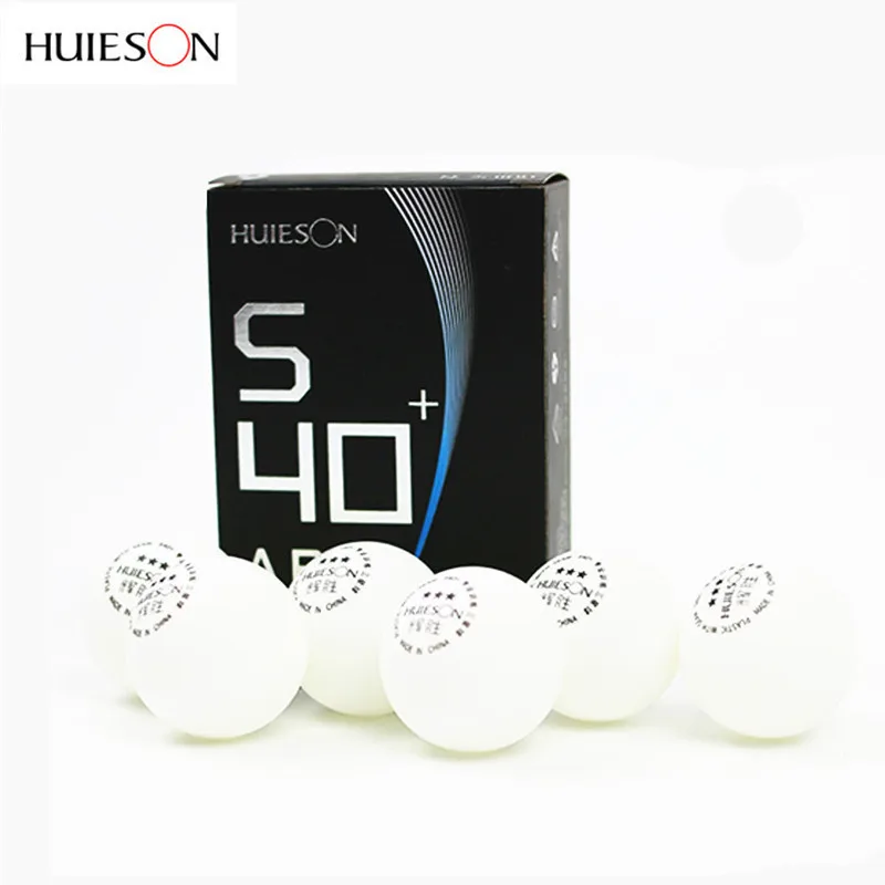 Мяч для настольного тенниса Huieson 6 шт./кор. 3 звезды S40 + мм полимяч из АБС пластика