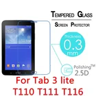 9H Защита экрана для Samsung Galaxy Tab 3 Lite 7,0 закаленное стекло для Samsung Tab3Lite T110 T111 T116 T113 закаленное защитное стекло
