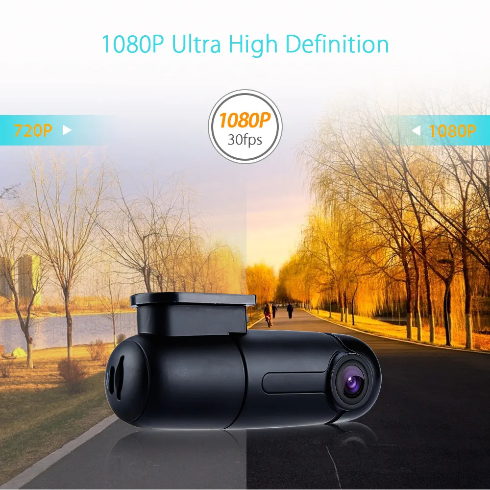 Blueskysea Мини WiFi Автомобильный видеорегистратор DVR камера H.264 360 градусов MP4 вращающийся конденсатор G-sensor B1W 1080P IMX323 Novatek GM8135S